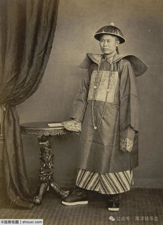 1870年代西贡的华人帮长  （Émile Gsell拍摄，蔚蓝海岸大学ASEMI照片库）